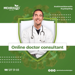 Telegram profile photo for Online doctor consultant "Mehrigiyo"