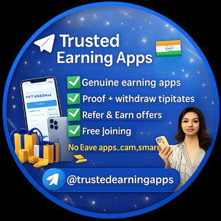 Telegram profile photo for Trusted Earning Apps 🇮🇳
