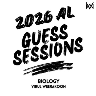 Telegram profile photo for Guess Sessions 26 A/L - Virul Weerakoon Biology