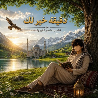 Telegram profile photo for ﹝ دقيقة خير لك ﹞ | A Minute of Good