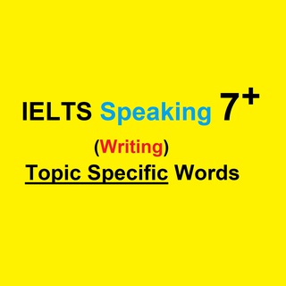 Telegram profile photo for IELTS Speaking 7-8.5 (Writing)