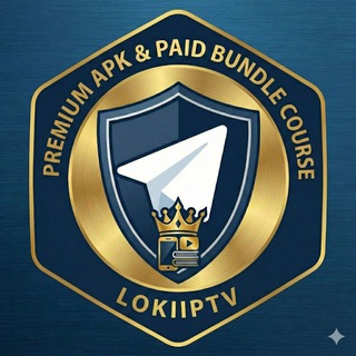 Telegram profile photo for PREMIUM APK & PAID BUNDLE COURSE BY LOKIIPTV