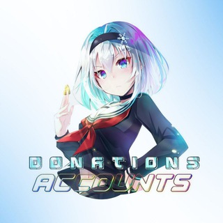 Telegram profile photo for 𝐃𝐨𝐧𝐚𝐭𝐢𝐨𝐧𝐬 - 𝐀𝐜𝐜𝐨𝐮𝐧𝐭𝐬