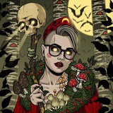 Telegram profile photo for Anastasia in red | art & craft