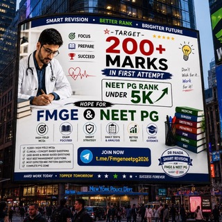 Telegram profile photo for DR PANDA HOPE FOR NEET PG & FMGEWITH DR. PANDA