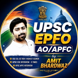 Telegram profile photo for UPSC EPFO AO/APFC By Amit Bhardwaz