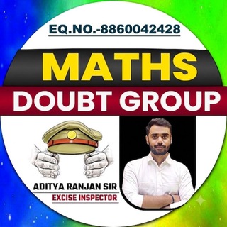 Telegram profile photo for Maths doubt group by Aditya Ranjan Sir ๐ฎ๐ณ