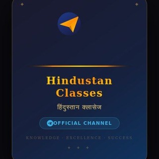 Telegram profile photo for Hindustan Classes And (latest jobs ) SSC_Railways | All Competitive exam preparation..❤️