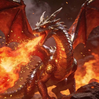 Telegram profile photo for fire dragon shop