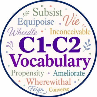 Telegram profile photo for C1-C2 Vocabulary