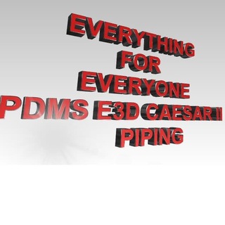 Telegram profile photo for @PDMS_E3D_CAESARII_PIPING