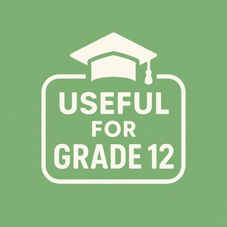 Telegram profile photo for Useful for grade 12