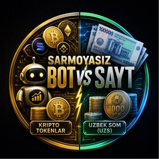 Telegram profile photo for Kripto vs uzs 💵