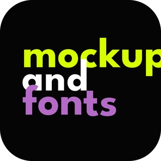 Telegram profile photo for MOCKUPS & FONTS