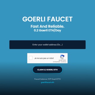 Telegram profile photo for GoerliFaucet.org - AntiBot Portal