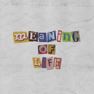 Telegram profile photo for meaning of life.