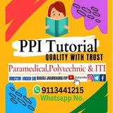 Telegram profile photo for PPI Tutorial: Paramedical ,Polytechnic & ITI