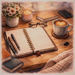 Telegram profile photo for her notebook 📒