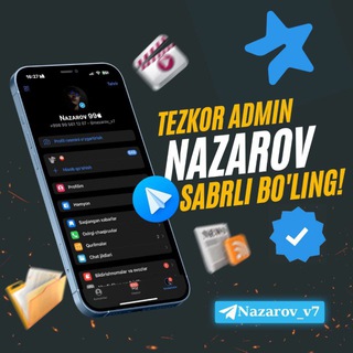Telegram profile photo for Otziv Nazarov📌