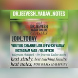 Telegram profile photo for Dr. Jeevesh yadav notes