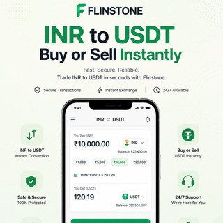 Telegram profile photo for Crypto FLINSTONE INR