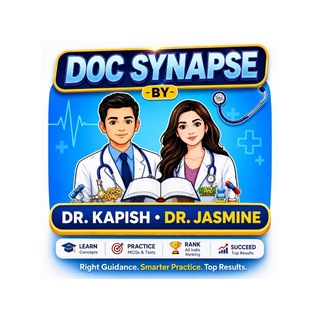 Telegram profile photo for NEET/INI Doc Synapse | Dr Kapish & Dr jamsine