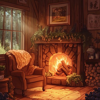 Telegram profile photo for В кресле у камина
