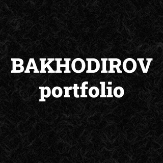 Telegram profile photo for Bakhodirov portfolio