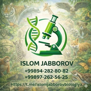 Telegram profile photo for Islom Jabborov ( Biologiya )