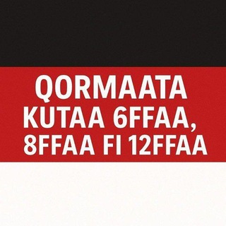 Telegram profile photo for BU'AA QORMAATA KUTA 8FFAA FI 6FFAA