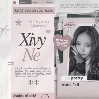 Telegram profile photo for ‘𑣿. @XIVYNE ⑅ open..💓