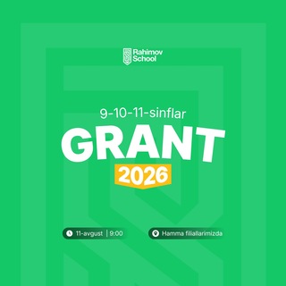 Telegram profile photo for Rahimov School Grant