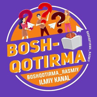Telegram profile photo for Boshqotirmalar | Mantiqiy savollar🇺🇿