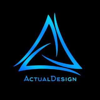 Telegram profile photo for actual.design (photoshop)