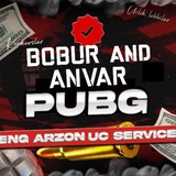 Telegram profile photo for BOBUR UC and ANVAR PUBGM