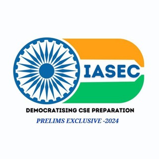 Telegram profile photo for IASEC-Prelims Exclusive