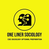 Telegram profile photo for ONE-LINER™ UPSC SOCIOLOGY OPTIONAL