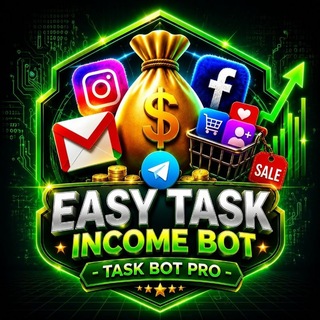 Telegram profile photo for 𝐄𝐚𝐬𝐲 𝐓𝐚𝐬𝐤 𝐈𝐧𝐜𝐨𝐦𝐞 𝐎𝐟𝐟𝐢𝐜𝐢𝐚𝐥 𝐂𝐡𝐚𝐧𝐧𝐞𝐥