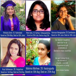 Telegram profile photo for AIM Channel: Covid Vaccine Deaths - India