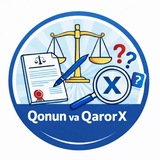 Telegram profile photo for Qonun va QarorX klubi