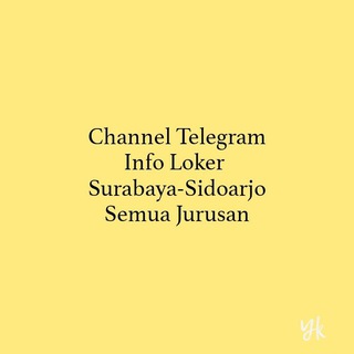 Telegram profile photo for Loker Surabaya dan Sidoarjo