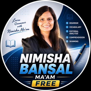 Telegram profile photo for Nimisha Bansal English Yes Officer