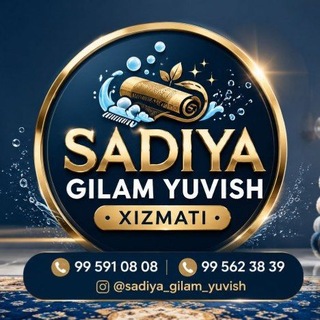 Telegram profile photo for Sa'diya gilam yuvish xizmati