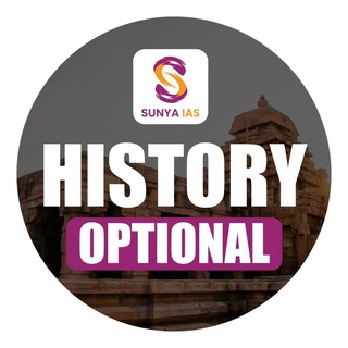 Telegram profile photo for History Optional - Sunya IAS