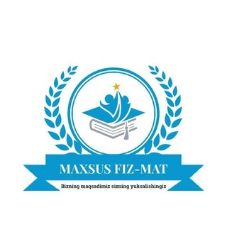 Telegram profile photo for Maxsus Fiz-Mat oʻquv markazi