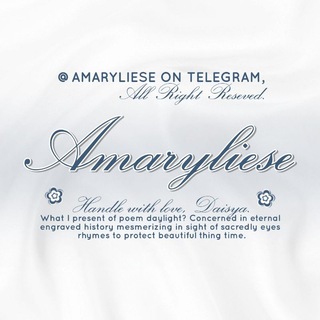Telegram profile photo for amaryliese—ready to use