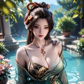 Telegram profile photo for AI绘画精选-国漫女神-3D漫画