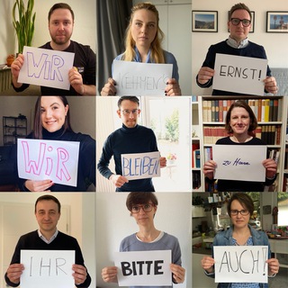 Telegram profile photo for #nichtohneuns #WirBleibenNichtZuhause - Trotz Corona Spaß an der Demokratur haben und miteinander stark sein - #AbstandHalten