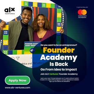 Telegram profile photo for ALX Venture's Founder Academy Application Guide
