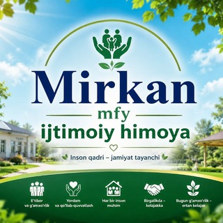 Telegram group profile photo for Mirkan MFY ijtimoiy himoya